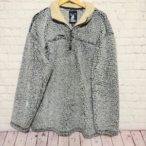 Vintage Arctic Point Men's Long Sleeve Sherpa Pullover SzXL